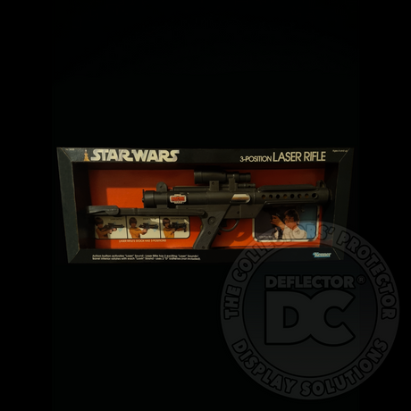 Star Wars 3 Position Laser Rifle (Kenner) Display Case