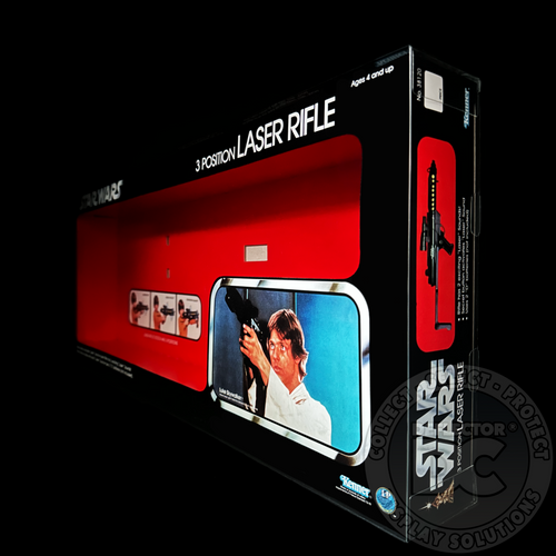 Star Wars 3 Position Laser Rifle (Kenner) Display Case