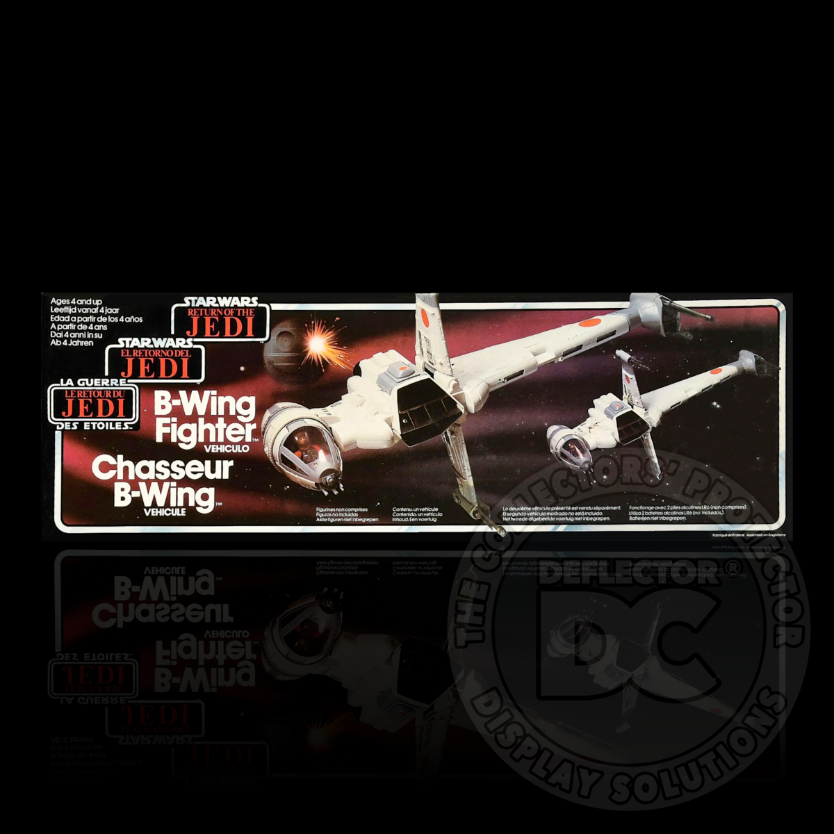 Star Wars B-Wing Fighter Vehicle (Tri-Logo) Display Case