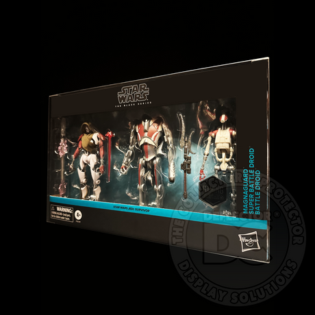 Star Wars Black Series Jedi Survivor 3 Pack Figure Display