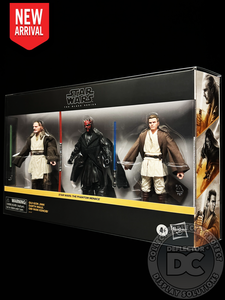 Star Wars Black Series Phantom Menace 3 Pack Figure Display