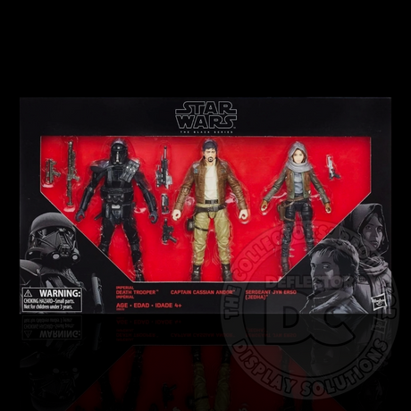 Star Wars The Black Series Rogue One 3 Pack Figure Display