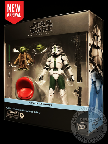 Star Wars Black Series Yoda & Clone Commander Gree Figure