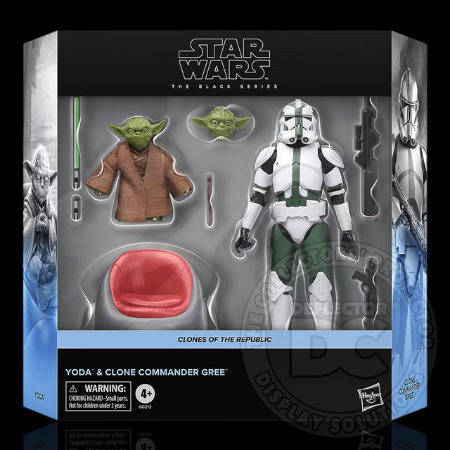 Star Wars The Black Series Yoda & Clone Commander Gree
