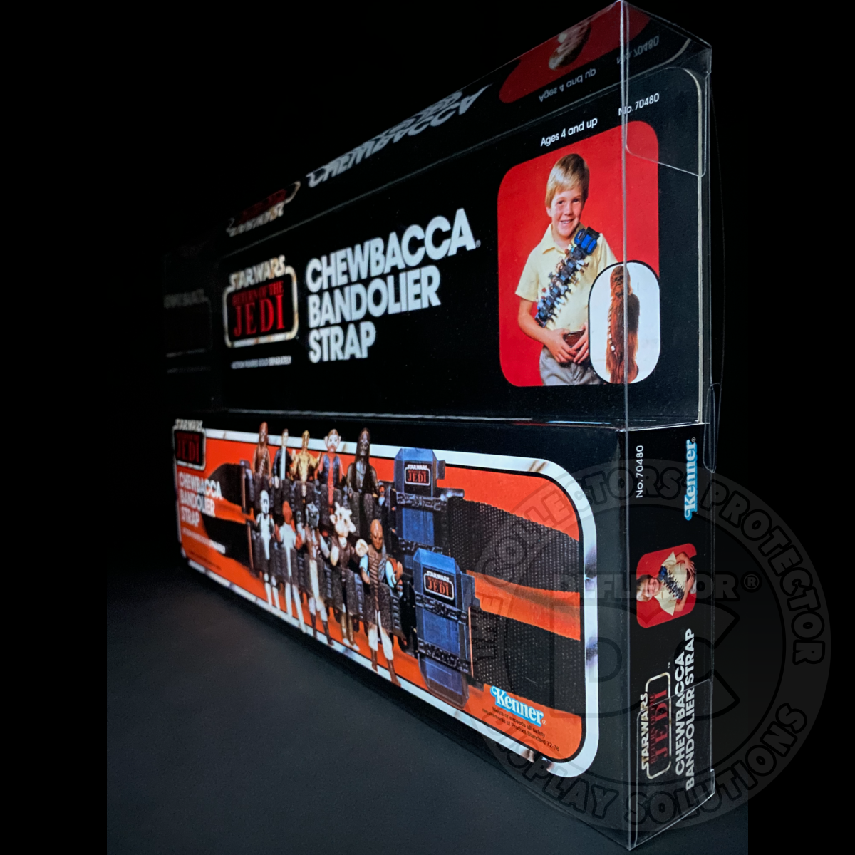 Star Wars Chewbacca Bandolier Strap (Kenner) Display Case