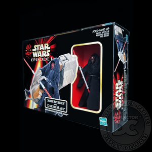 Star Wars Episode I Sith Speeder And Darth Maul Display Case