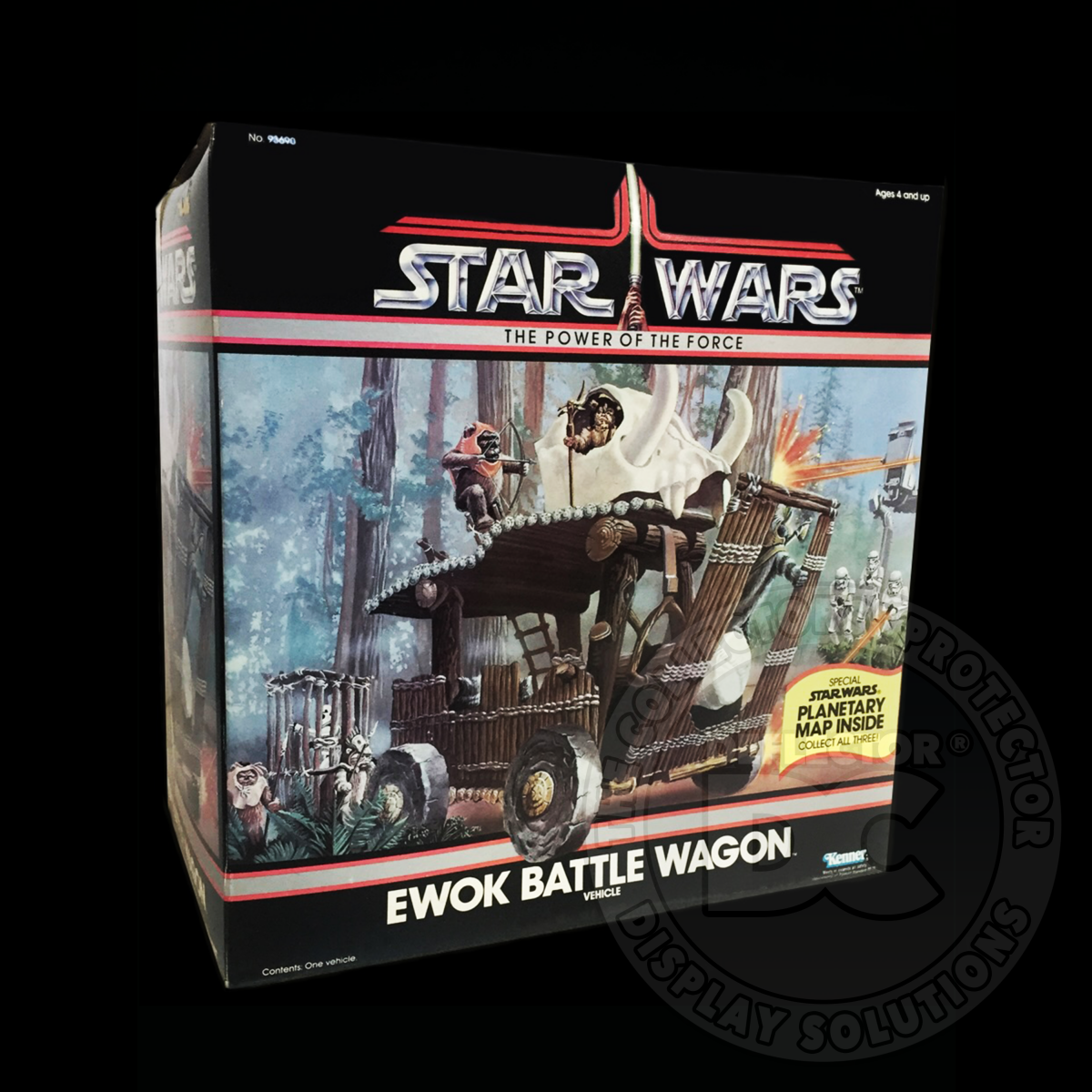 Star Wars Ewok Battle Wagon (Kenner) Vehicle Display Case