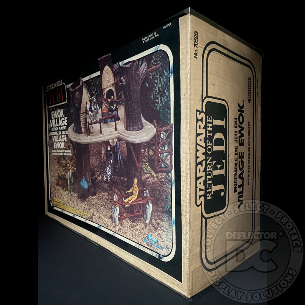 Star Wars Ewok Village Action Playset (Kenner) Display Case
