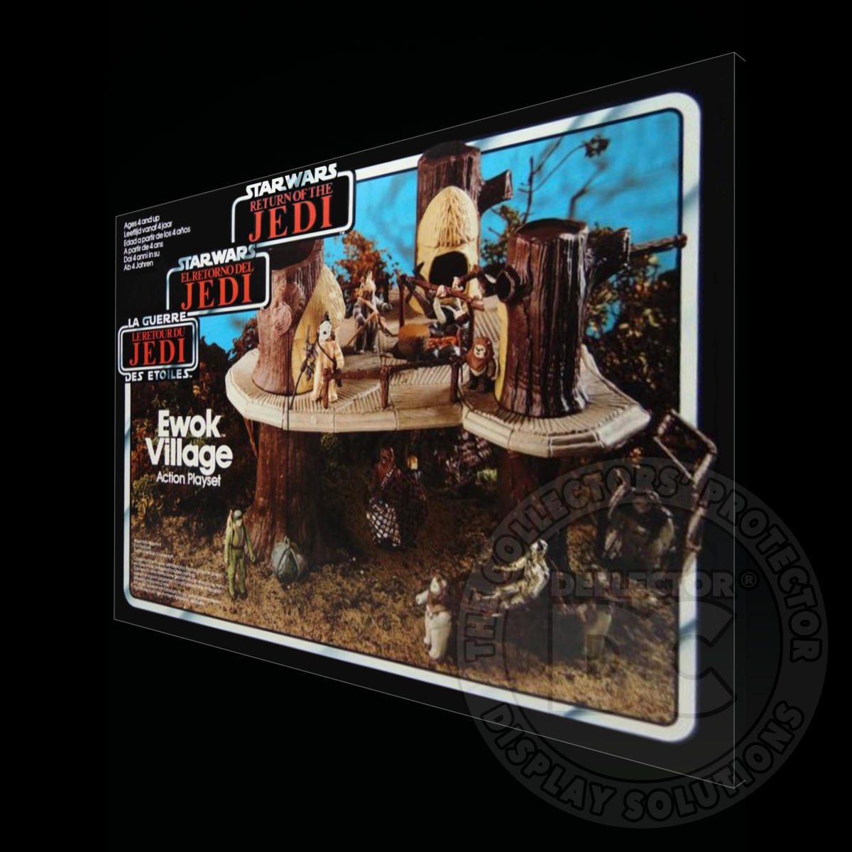 Star Wars Ewok Village Action Playset (Tri-Logo) Display