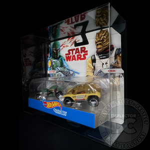 Star Wars Hot Wheels Character Cars 2 Pack Folding Display