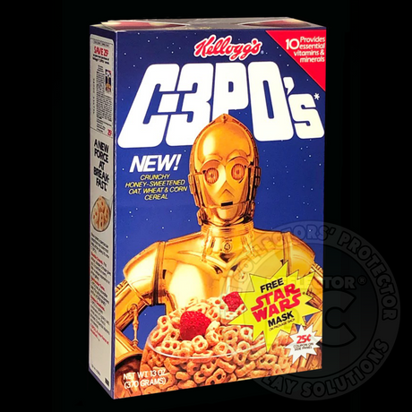 Star Wars Kellogg’s C - 3PO Cereal Box Display Case
