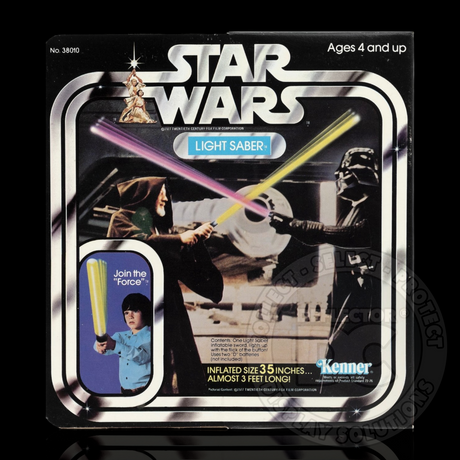 Star Wars Light Saber Inflatable Sword Display Case Deluxe 600µm / Card Holder Folding Display Case