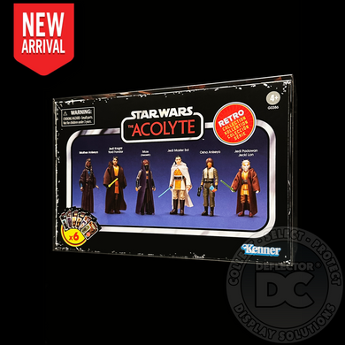 Star Wars Retro Collection The Acolyte Multipack Figure Display Case Folding Display Case