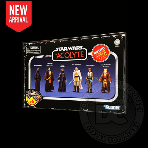 Star Wars Retro Collection The Acolyte Multipack Figure Display Case Folding Display Case