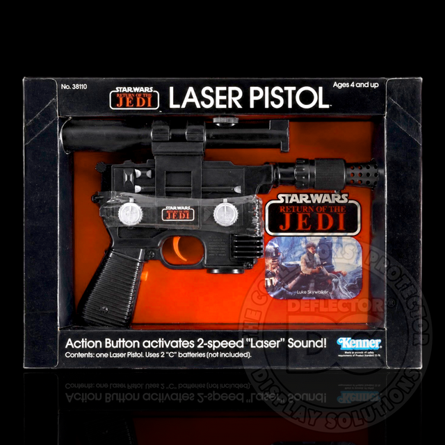 Star Wars Return Of The Jedi Laser Pistol (Kenner) Display