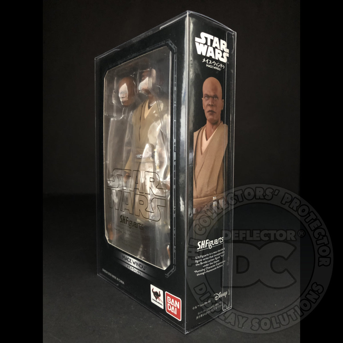 Star Wars Bandai S.H. Figuarts Mace Windu AOTC Display Case