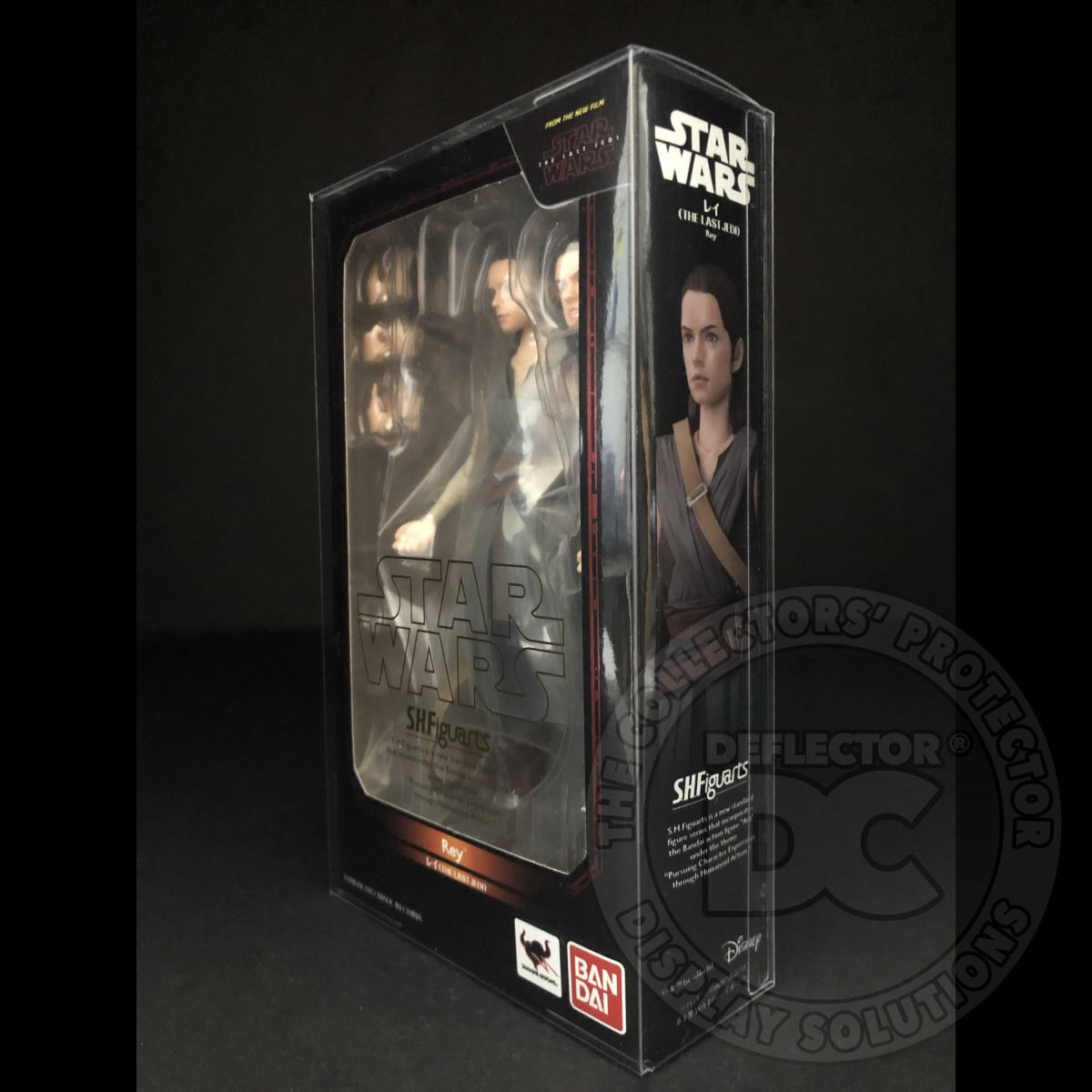 Star Wars Bandai S.H. Figuarts Rey TLJ Display Case