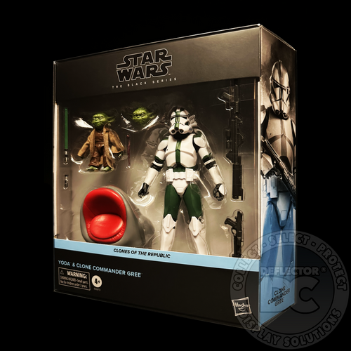 Star Wars Black Series Yoda & Clone Commander Gree Figure