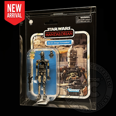 Star Wars The Vintage Collection IG-12 Grogu & Anzellan Deluxe Figure Display Case Folding Display Case