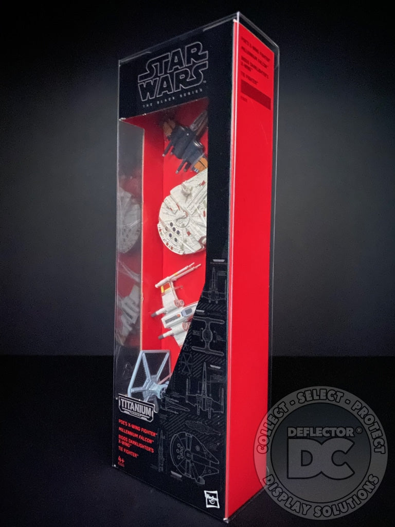 Star Wars Titanium Series Vehicle 4 Pack Display Case