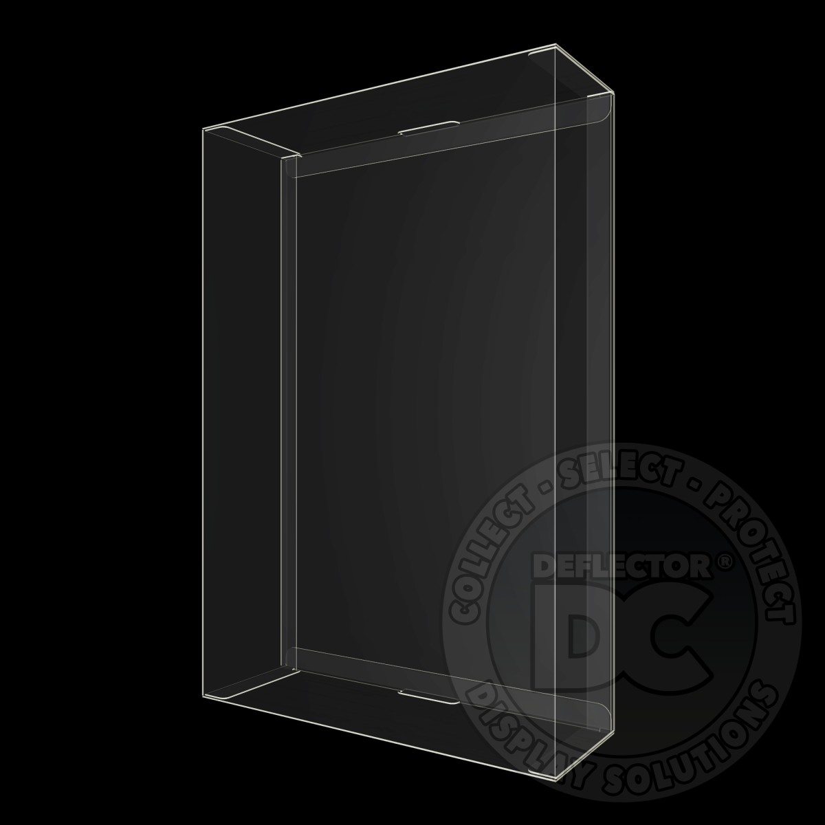 Star Wars Carded Figure Display Case (Large Depth) Deluxe 600µm / Card Rail Folding Display Case