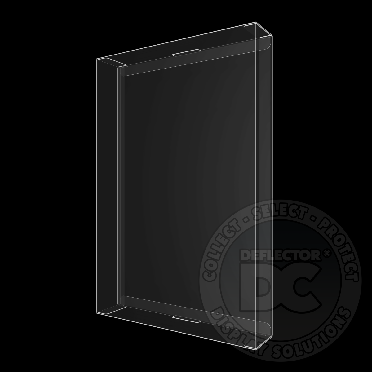 Star Wars Carded Figure Display Case (Small Depth) Deluxe 600µm / Card Rail Folding Display Case