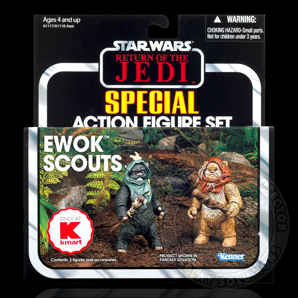 Star Wars The Vintage Collection Ewok Scouts Display Case