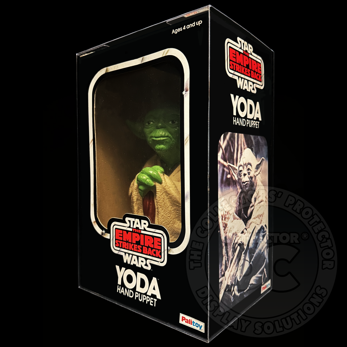 Star Wars Yoda Hand Puppet (Kenner/Palitoy) Display Case