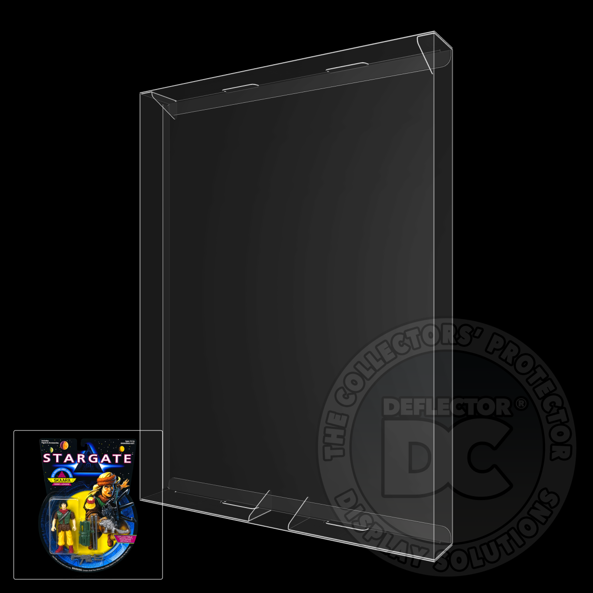 Stargate Skaara Rebel Leader (Hasbro) Figure Display Case