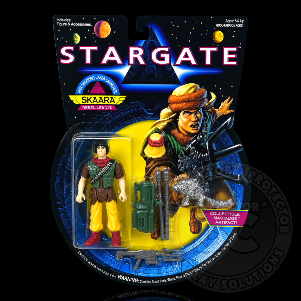 Stargate Skaara Rebel Leader (Hasbro) Figure Display Case