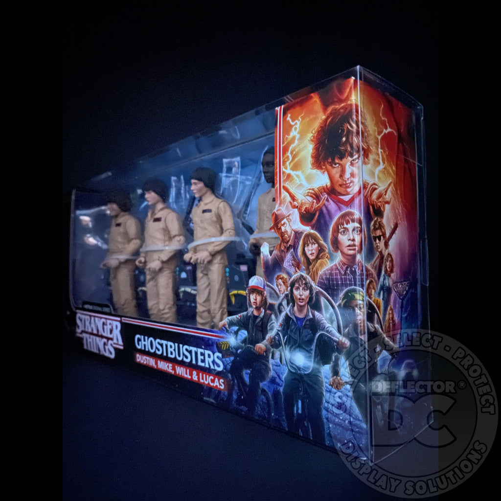 Stranger Things Ghostbusters 4 Pack Figure Folding Display