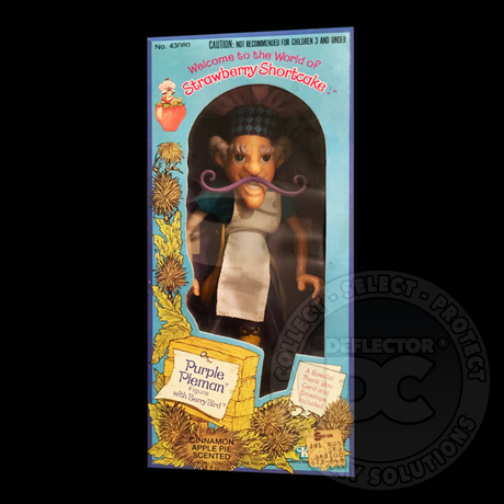 Strawberry Shortcake Purple Pieman Figure Display Case Deluxe 600µm / Box Tuck Folding Display Case