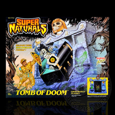 Super Naturals Tomb Of Doom Ghostworld Playset Display Case