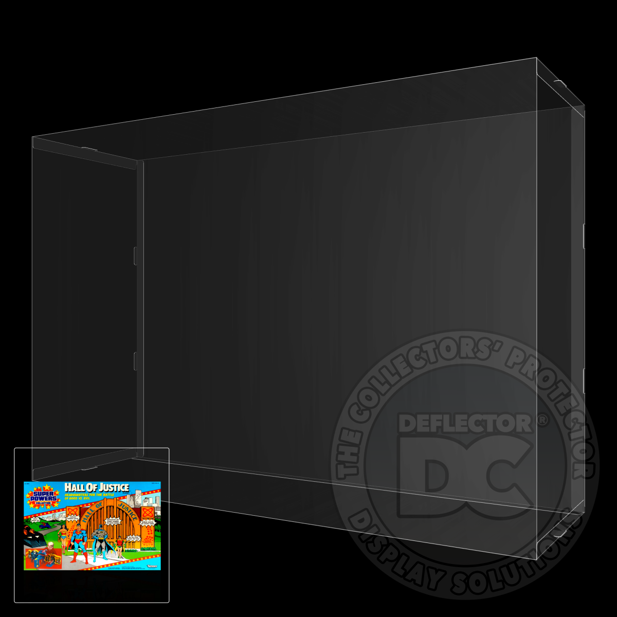 Super Powers Collection Hall Of Justice Playset Display Case