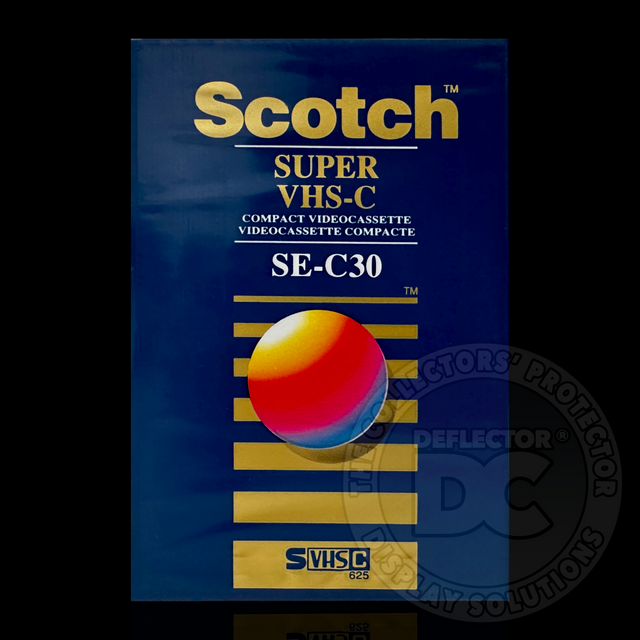 Super VHS-C Compact Videocassette (SVHSC) Display Case