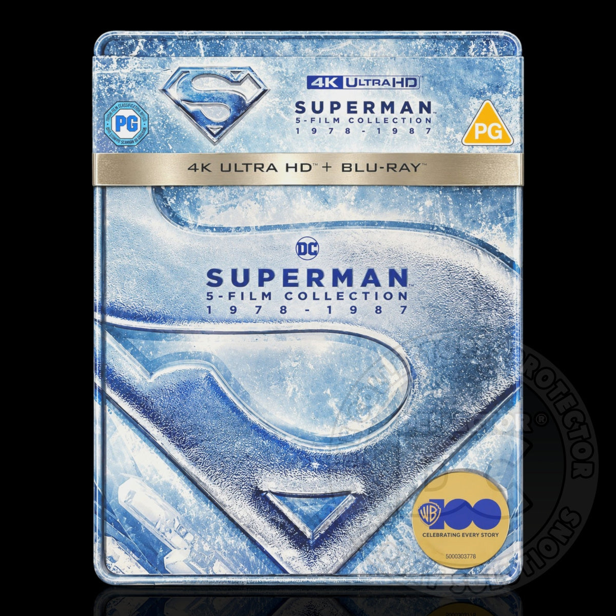 Superman 5-Film Collection 4K UHD Blu-ray Steelbook Display