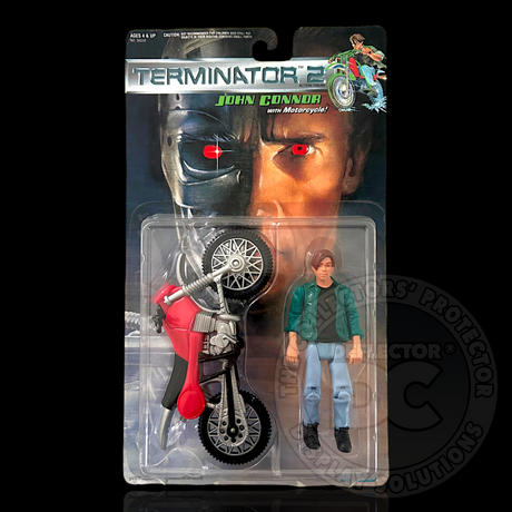 Terminator 2 John Connor Figure with Motorcycle Display Case