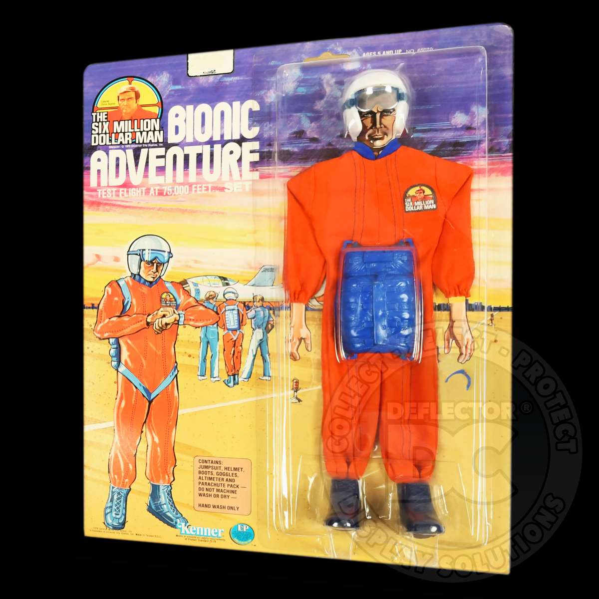 Six Million Dollar Man Bionic Adventure Set Display Case