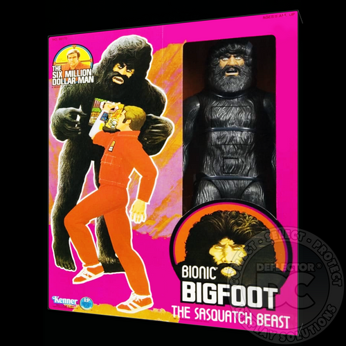 Six Million Dollar Man Bionic Bigfoot Figure Display Case