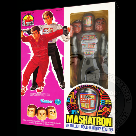 Six Million Dollar Man Maskatron Figure Display Case