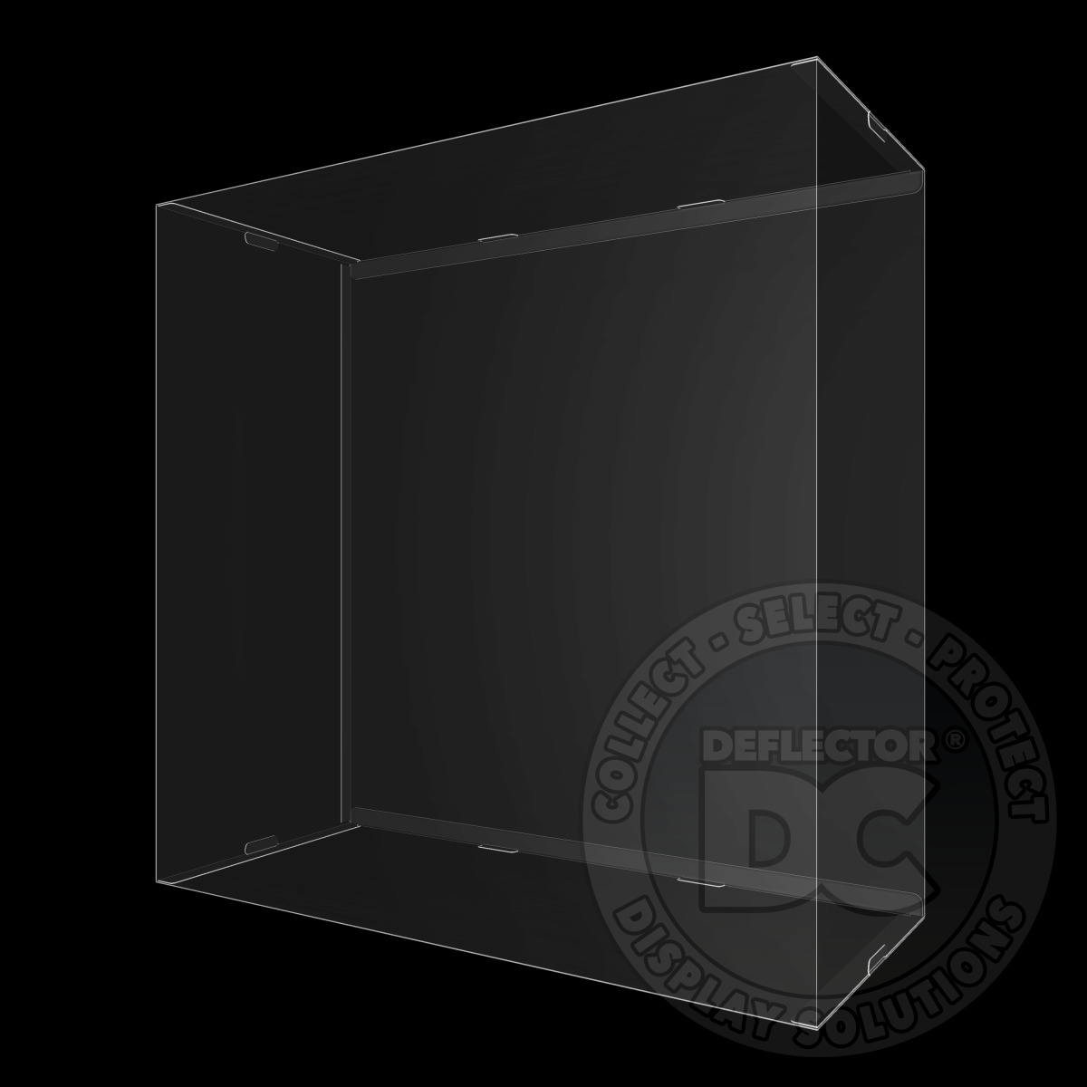 The Six Million Dollar Man O.S.I. Headquarters Display Case DELUXE 600µm / Box Tuck Folding Display Case