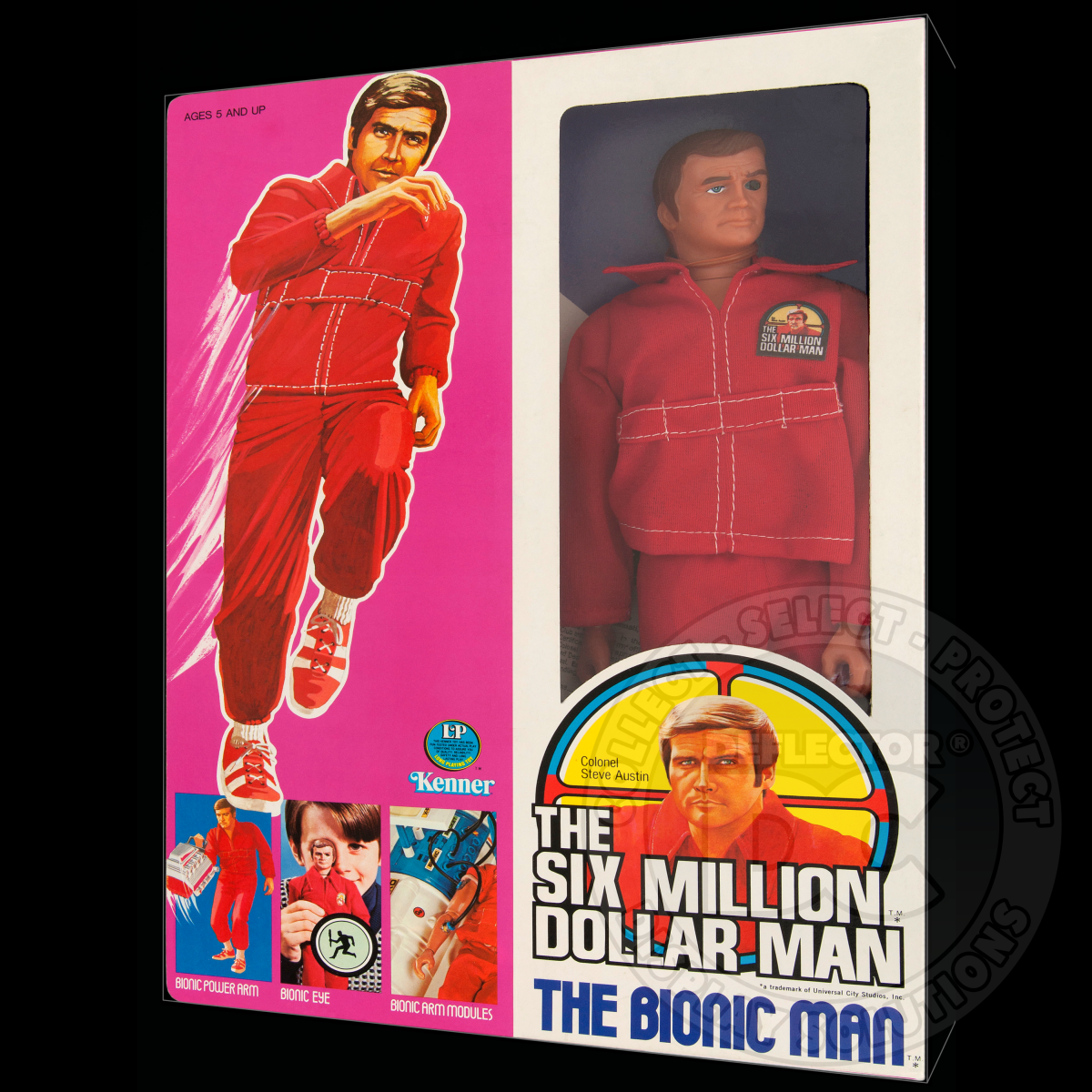 Six Million Dollar Man Steve Austin Figure Display Case