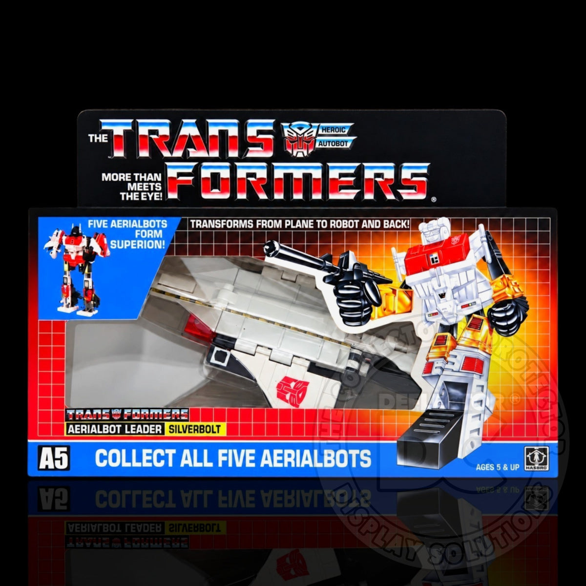 Transformers G1 Aerialbot Silverbolt Figure Display Case