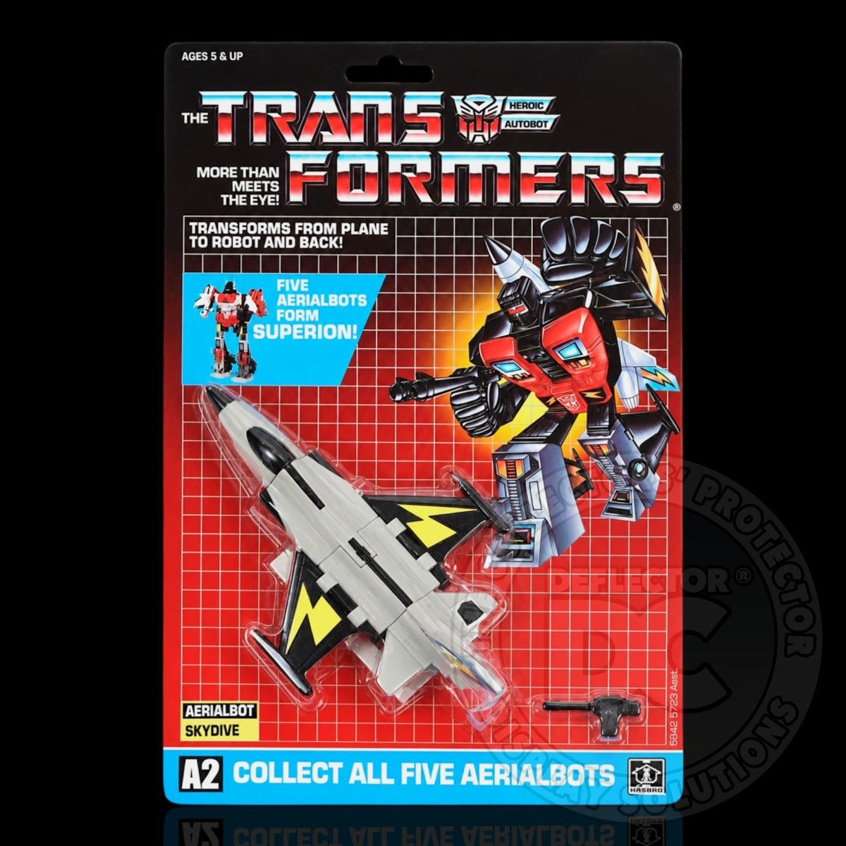 Transformers G1 Aerialbot Skydive Figure Display Case