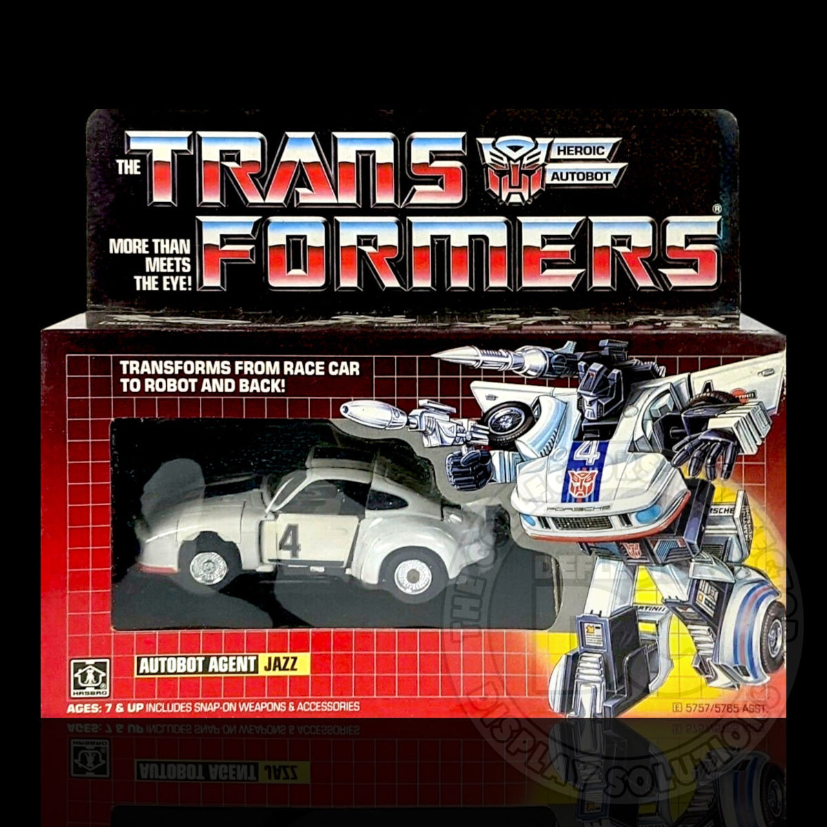 Transformers G1 Autobot Agent Jazz Figure Display Case