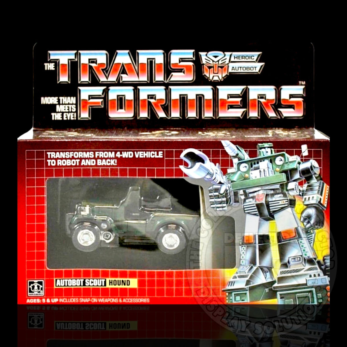 Transformers G1 Autobot Scout Hound Figure Display Case