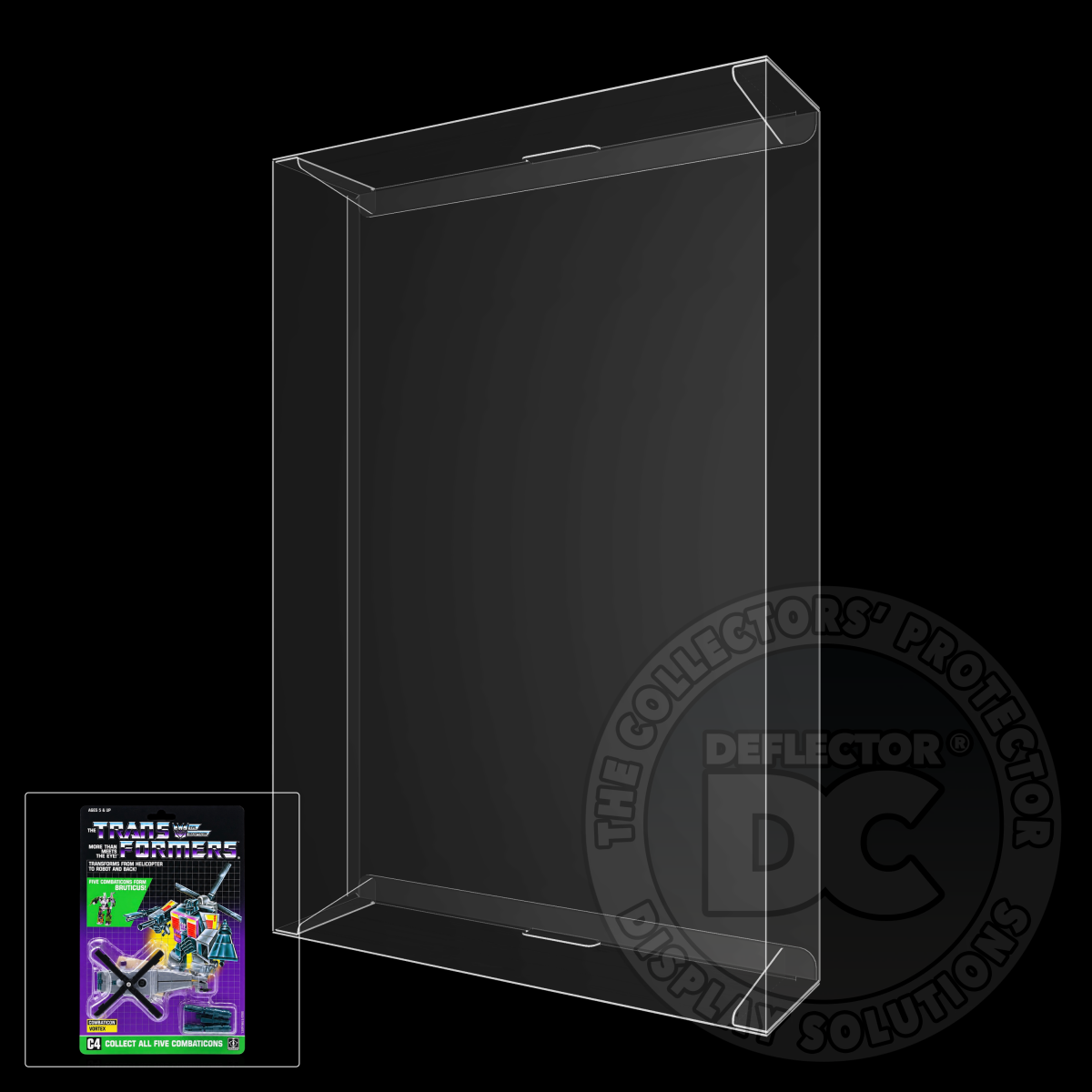 Transformers G1 Combaticon Vortex Figure Display Case