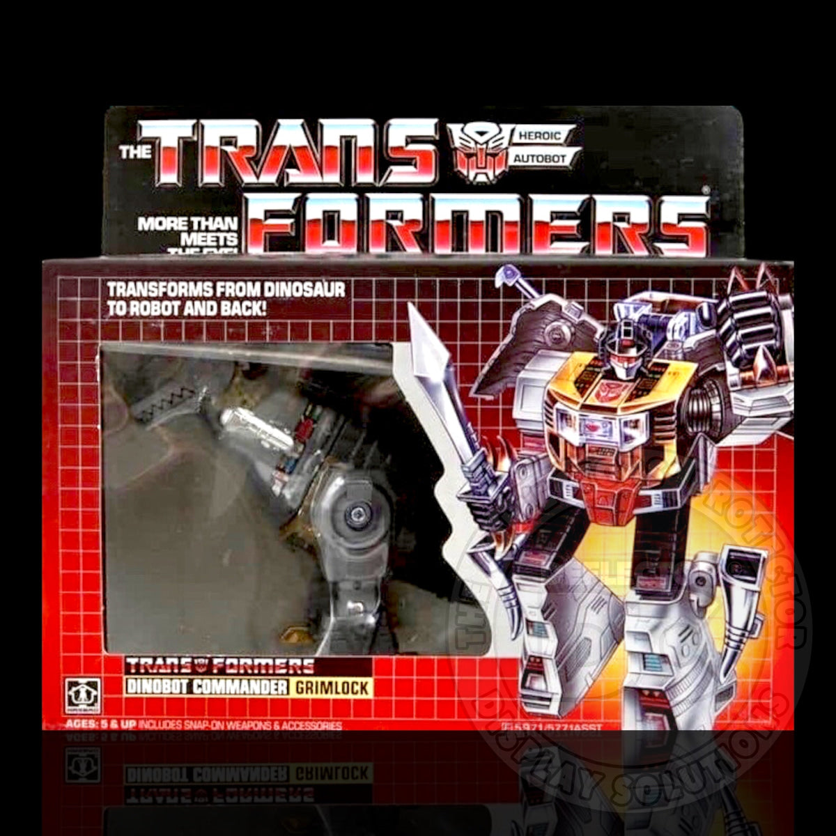 Transformers G1 Dinobot Commander Grimlock Figure Display