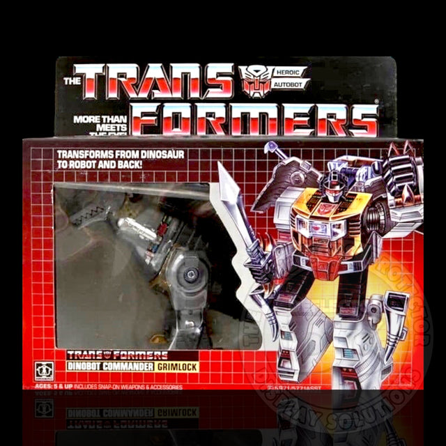 Transformers G1 Dinobot Commander Grimlock Figure Display