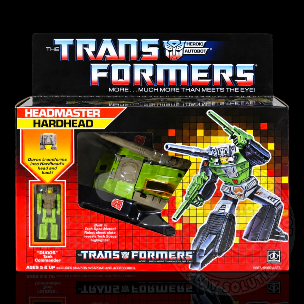 Transformers G1 Headmaster Hardhead with Duros Figure